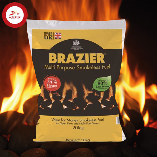 Brazier smokeless coal - smokeless, 20kg