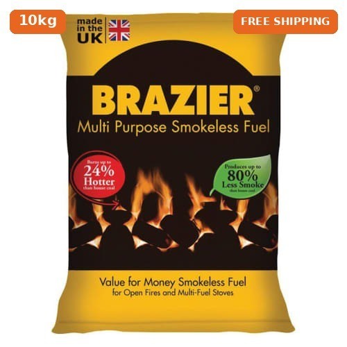 10kg brazier smokeless coal - smokeless,
