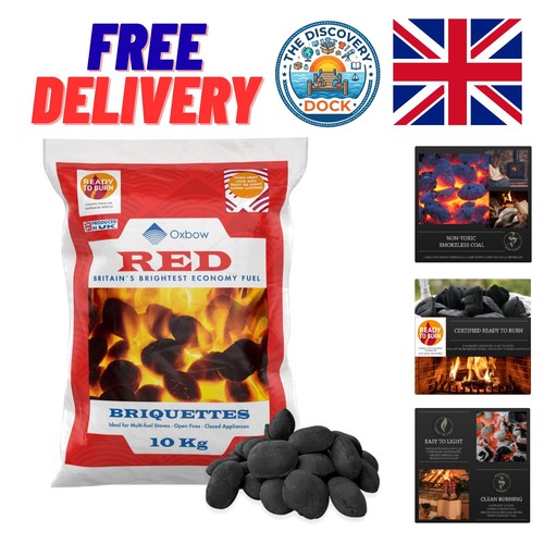 Oxbow 10kg red smokeless coal - oxbow,